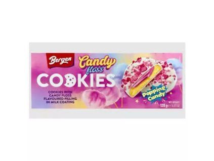 Galletas Bergen sabor algodón de azúcar explosivas 128 g
