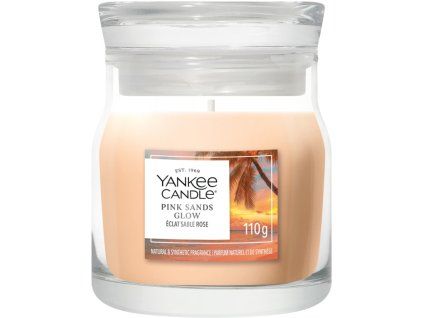 VELA YANKEE PINK SANDS GLOW SIGNATURE PEQUEÑA