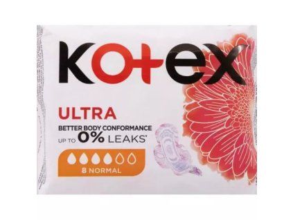 Compresas Kotex, 8 unidades, Ultra Normal