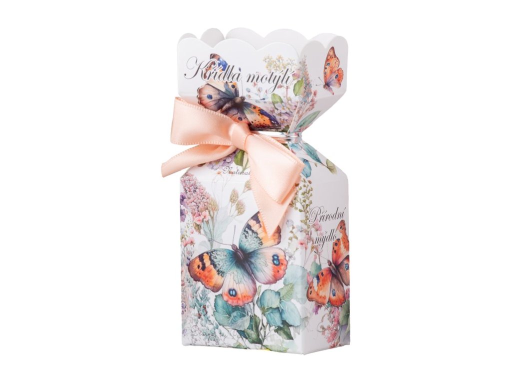 Savon Ailes de Papillon en boîte, coloré 90 g