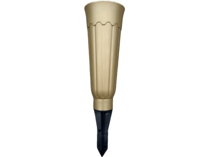 Insert en plastique pour vase cimetière Madonna 27 cm - or