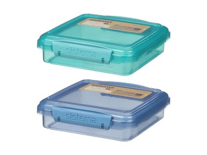 Boîte de pain grillé Sistema Ocean Bound 450 ml, couleurs assorties