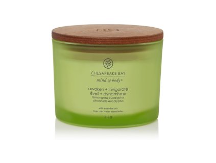 BOUGIE PARFUMÉ CHESAPEAKE BAY BOUGIE ÉVEILLE ET REVIGORATE 3 MÈCHES