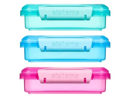 Boîte à sandwichs et toasts Sistema Lunch 450 ml, couleurs assorties