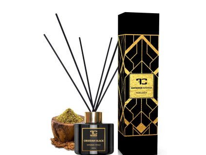 OBSIDIAN BLACK | tyčinkový difuzér | PARFUMIA® | 100 ml