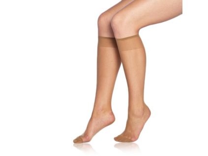 Bas Bellinda FLY KNEE HIGHS 15 DEN - Bas en nylon - ambre UNI