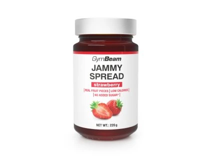 jammy spread strawberry 220 g gymbeam
