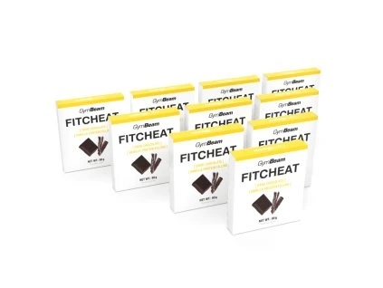 fitcheat dark chocolate vanilla 10x80 g gymbeam