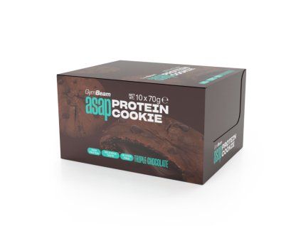 asap cookie tripple chocolate 10x70 g gymbeam