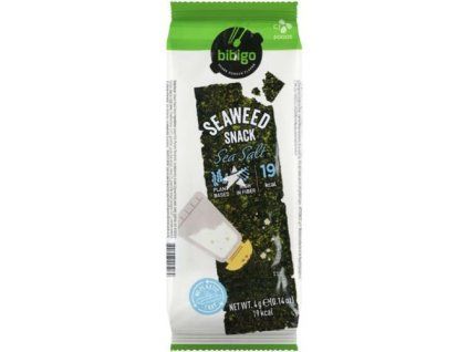 BIBIGO snack aux algues, saveur sel marin, 4 g