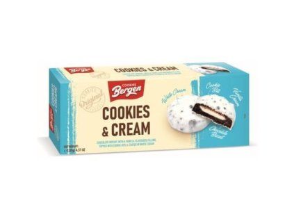 Biscuits Bergen cookies & cream 128g
