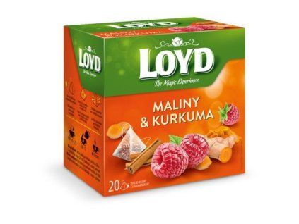 Thé Loyd pyramide framboise + curcuma + cannelle 40 g