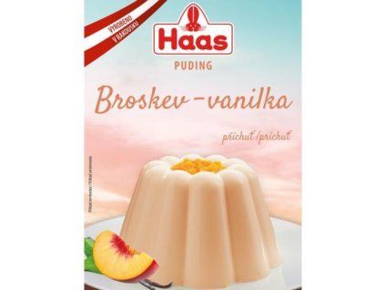 Pouding HAAS saveur pêche-vanille 37 g