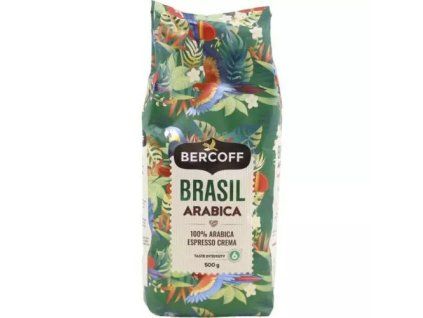 Café arabica du Brésil Bercoff en grains 500g