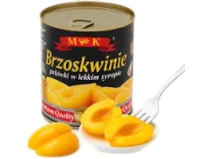 Tranches de pêches MK en saumure aigre-douce 420 g