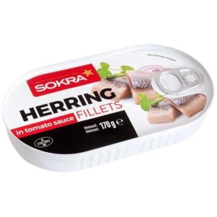 Filets de hareng Sokra à la sauce tomate 170 g