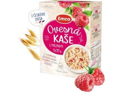 Gruau Emco aux framboises 55 g
