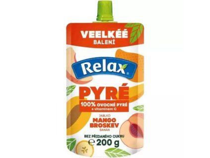 Purée Relax 100% mangue + pêche 200g