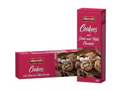 Biscuits Mulino au chocolat noir et blanc 150 g