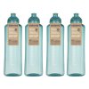 Lot de 4 bouteilles Sistema Ocean Bound Swift Twist n Sip 480 ml, menthe