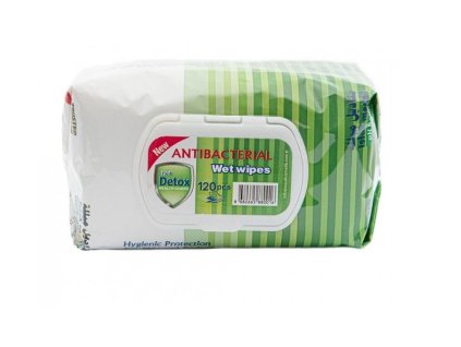 93442 antibakterialni fresh detox vlhcene ubrousky 120 borovice