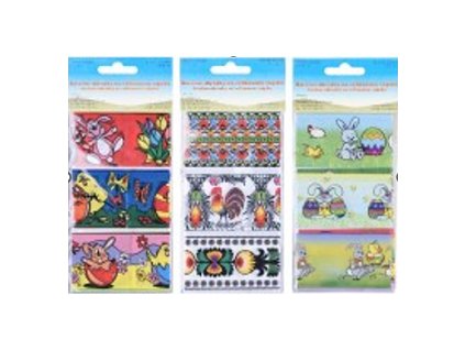 126168 folie na vejce se vzory 6ks bal mix