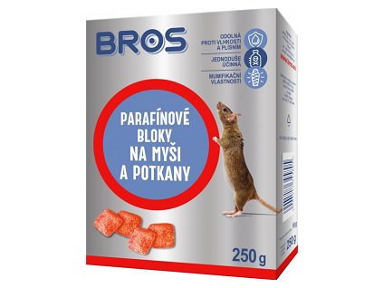 120393 bros paraf bloky na mysi a potkany 250g