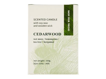 121215 svicka 150g sklo wood cedarwood