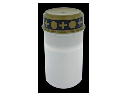 Bijela LED svijeća za groblje s timerom