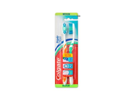 Colgate četkica za zube Trostruko djelovanje 2 kom Srednja kom