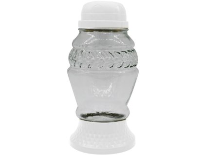 Stakleni LED vijenac od Madone, 20 cm, bijeli