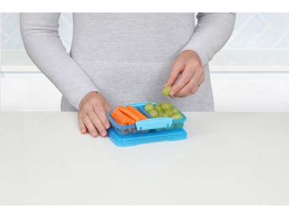 Sistema Lunch Mala kutija za ručak s 2 pretinca, 350 ml, miješane boje