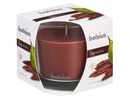 Bolsius Aromatic 2.0 mirisna svijeća u staklenoj posudi, 95x95 mm, drvo ouda