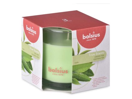 Bolsius Aromatic 2.0 mirisna svijeća u staklenoj posudi, 95x95 mm, zeleni čaj