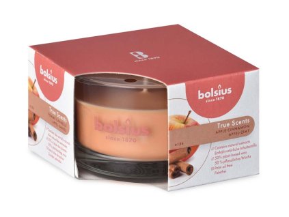 Bolsius Aromatic 2.0 mirisna svijeća u staklenoj posudi, 80x50 mm, jabuka i cimet
