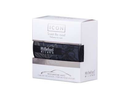 Miris za auto Millefiori Icon Silver Spirit Tekstilno-cvjetni