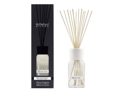 Millefiori Milano White Paper Flowers difuzor 500 ml
