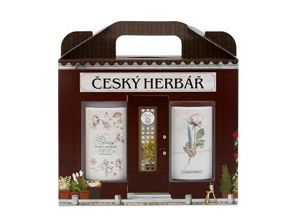 Poklon set Czech Herbarium (gel za tuširanje + šampon) Šipak i ruža