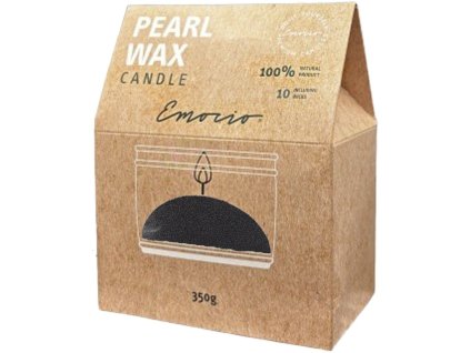 Emocio vosak u prahu 350 g + 10 fitilja – crni