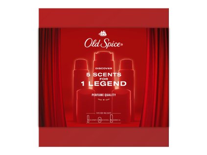 Old Spice poklon set za muškarce Discovery Box (gel za tuširanje 250ml + 2x dezodorans u spreju 150ml + 2x dezodorans u stiku 50ml) 