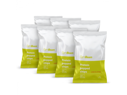 protein popped chips chilli lime 7x 40 g gymbeam