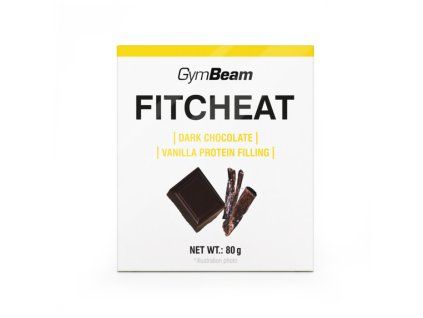 fitcheat dark chocolate vanilla protein filling 80 g gymbeam
