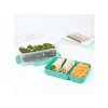 Sistema Podijeljena vodootporna kutija za hranu To Go STAX, 2,2 l, zelena