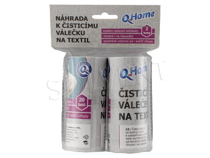 Q Home utántöltő roller textilekhez (2 db/fólia)