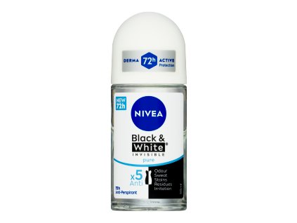 125466 nivea deo roll on 50ml invisible pure