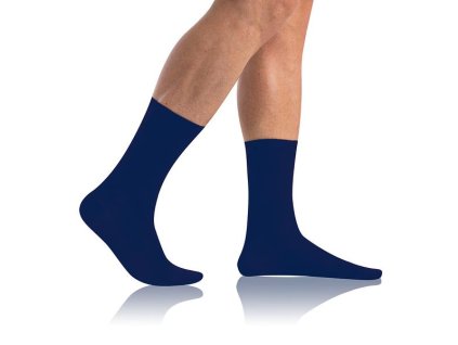 BAMBUSZ COMFORT ZOKNI - Bambusz klasszikus férfi zokni - sötétkék 39 - 42