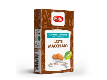 SULÁ cukormentes cukorkák 44g Latte