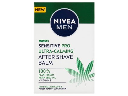 Nivea Men Sensitive Pro Ultra nyugtató borotválkozás utáni balzsam kenderolajjal 100 ml
