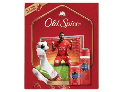 Old Spice ajándékszett férfiaknak Captain (tusfürdő 250ml+dezodor stift 50ml+zokni)