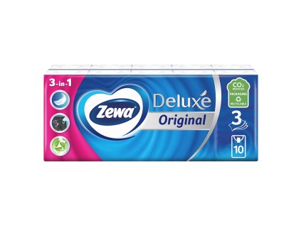 ZEWA zsebkendők (10x10db/fólia) 3vr Deluxe
